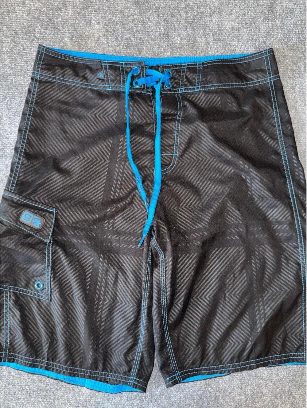 Gotcha Black Surf Board Shorts Mens MD 32 Vtg y2k 90s Rare